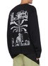 Back View - Click To Enlarge - RHUDE - Logo Graphic Print Long Sleeve Cotton T-shirt