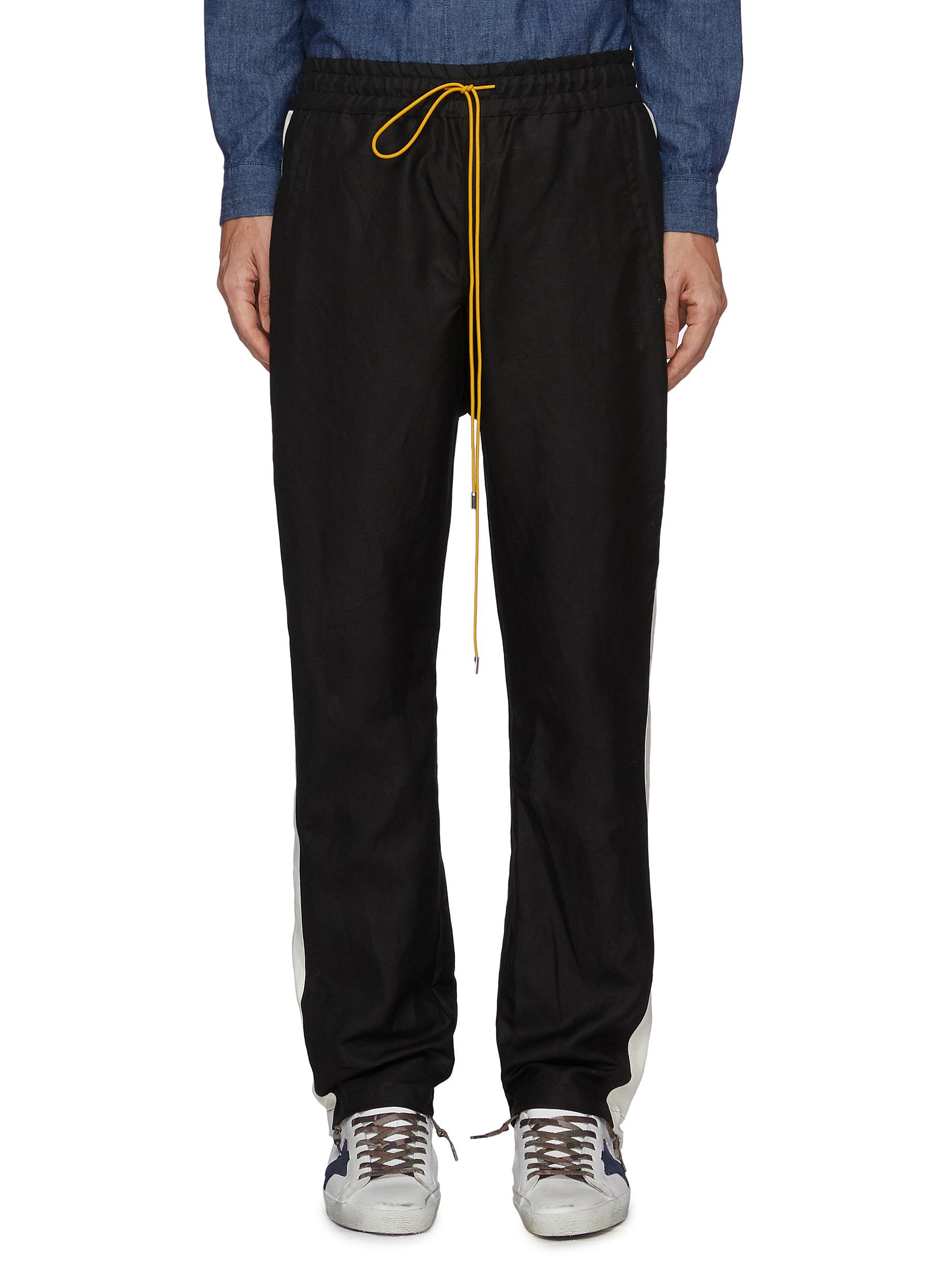 striped track pants mens