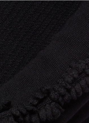 Detail View - Click To Enlarge - BARRIE - Cashmere V-neck knit dress