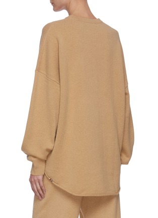 Back View - Click To Enlarge - EXTREME CASHMERE - Oversized Crewneck Cashmere Sweater