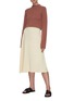 Figure View - Click To Enlarge - EXTREME CASHMERE - Stand Collar Ribbed Hem Cashmere Sweater