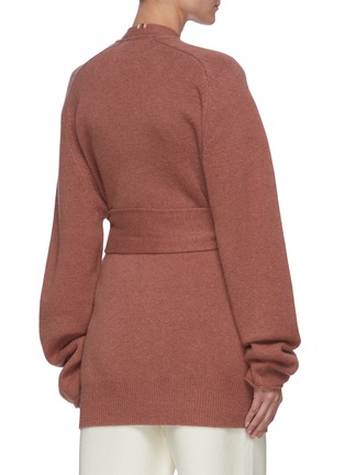 Back View - Click To Enlarge - EXTREME CASHMERE - Belted Open Cashmere Cardigan