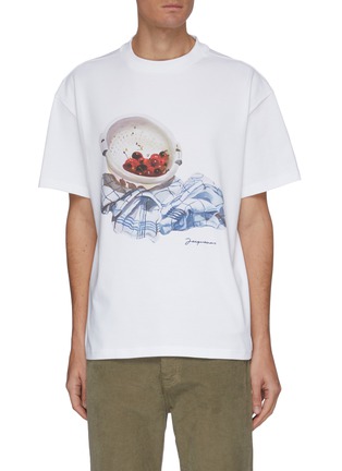 Main View - Click To Enlarge - JACQUEMUS - 'Le t-shirt Cerises' Cherry Graphic Print Cotton T-shirt