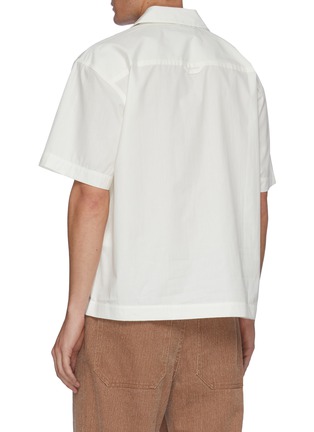 Back View - Click To Enlarge - JACQUEMUS - 'La chemise Jean' Cherry Graphic Print Bowling Shirt