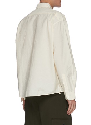 Back View - Click To Enlarge - JACQUEMUS - 'La chemise Simon' Patch Pocket Cotton Poplin Shirt
