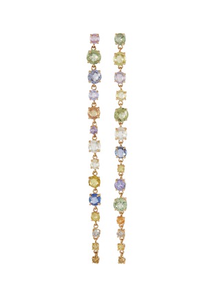 Main View - Click To Enlarge - XIAO WANG - 'Galaxy' diamond sapphire earrings