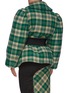 Back View - Click To Enlarge - MIU MIU - Tartan print padded blazer