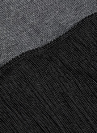  - PRADA - Fringe Detail Wool Cardigan