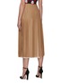 Back View - Click To Enlarge - PRADA - Pleated Fringe Midi Skirt