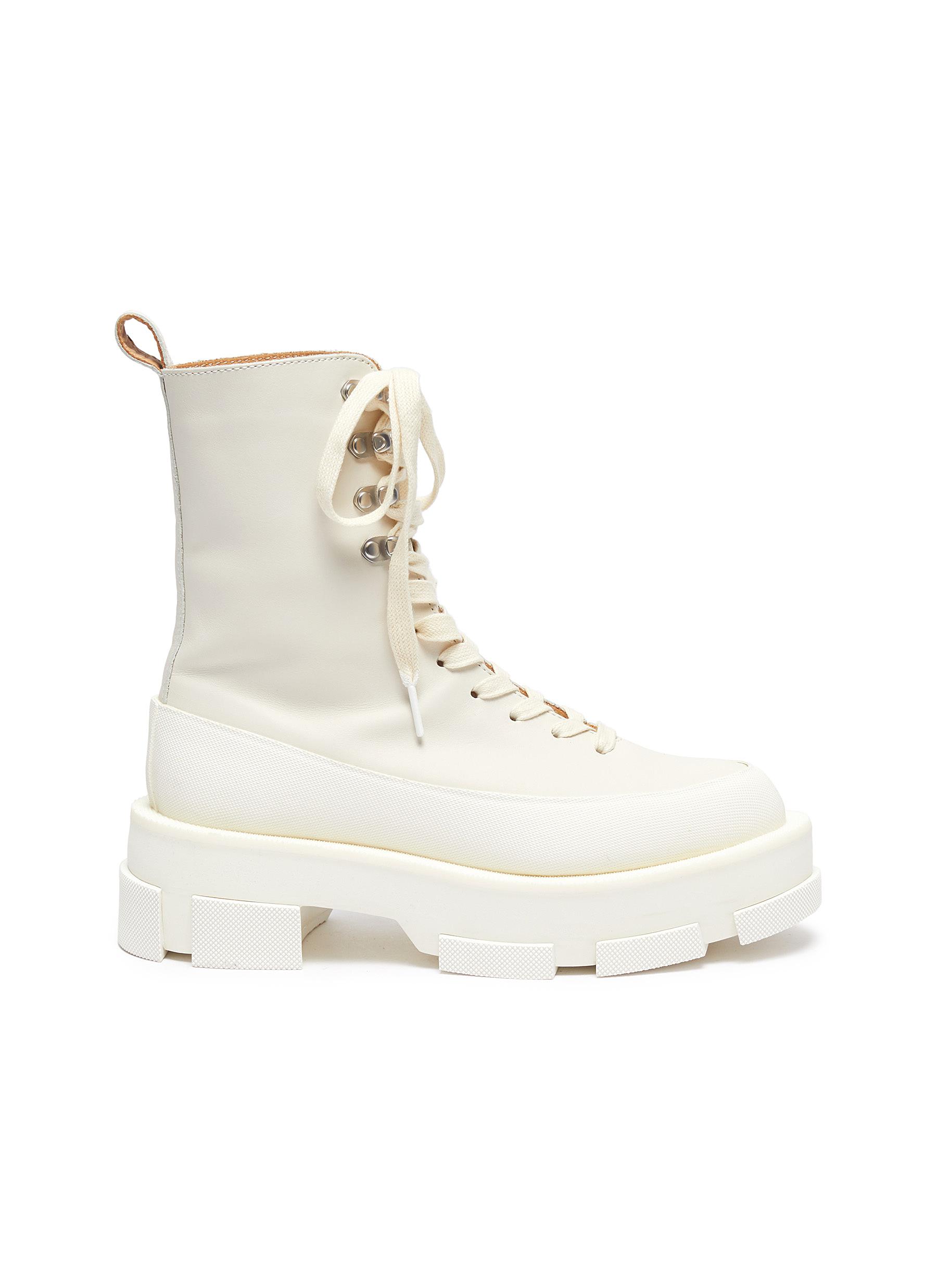 women's platform combat boots