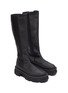 Detail View - Click To Enlarge - BOTH - ''GAO' Elastic Side Panel Knee High Platform Leather Boots