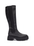 Main View - Click To Enlarge - BOTH - ''GAO' Elastic Side Panel Knee High Platform Leather Boots