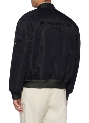 Back View - Click To Enlarge - WOOYOUNGMI - Embroidered Logo Bomber Jacket
