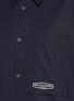  - WOOYOUNGMI - Back Logo Print Patch Pocket Cotton Shirt