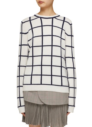 Main View - Click To Enlarge - GABRIELA HEARST - Derek' windowpane check sweater