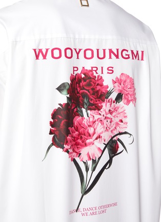  - WOOYOUNGMI - Floral back print oversized shirt