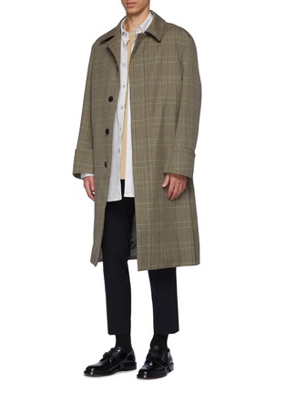 Figure View - Click To Enlarge - WOOYOUNGMI - Tartan Plaid Oversized Coat