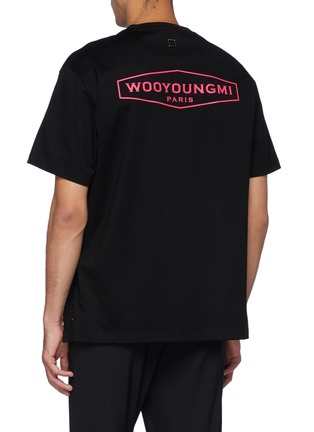 Back View - Click To Enlarge - WOOYOUNGMI - Floral pocket logo print T-shirt