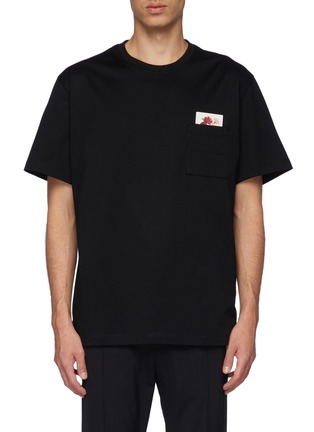 Main View - Click To Enlarge - WOOYOUNGMI - Floral pocket logo print T-shirt