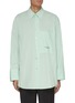 Main View - Click To Enlarge - WOOYOUNGMI - Logo Patch Pocket Oversized Shirt