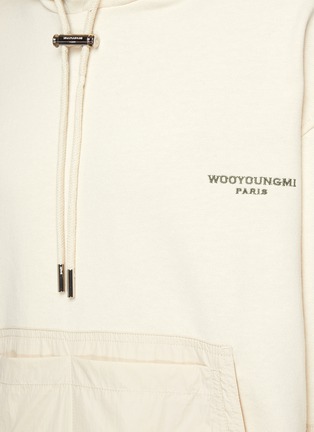  - WOOYOUNGMI - Logo embroidered patch pocket hoodie