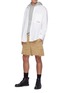 Figure View - Click To Enlarge - WOOYOUNGMI - Detachable pocket cargo shorts
