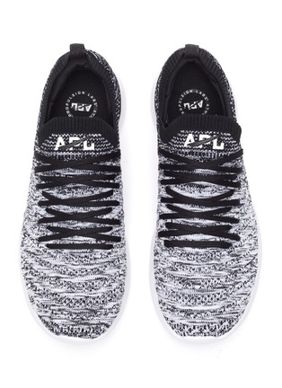 Detail View - Click To Enlarge - ATHLETIC PROPULSION LABS - 'TechLoom Wave' Knitted Lace Up Running Sneakers