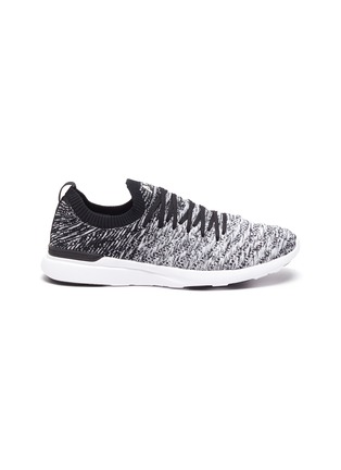 Main View - Click To Enlarge - ATHLETIC PROPULSION LABS - 'TechLoom Wave' Knitted Lace Up Running Sneakers