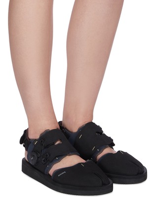 Figure View - Click To Enlarge - SUICOKE - BITA' Split Toe Retractable Fastening Closure Sandals