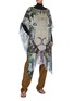 Figure View - Click To Enlarge - AMA PURE - LEONE' Animal Print Cashmere Poncho