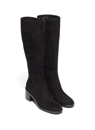 Detail View - Click To Enlarge - GIANVITO ROSSI - Suede tall boots