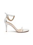 Main View - Click To Enlarge - GIANVITO ROSSI - Chain ankle strap leather sandals