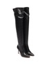 Detail View - Click To Enlarge - GIANVITO ROSSI - Leather thigh high boots