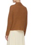 Back View - Click To Enlarge - VINCE - Mock Neck Marled Mohair Blend Knit Sweater