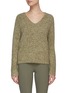Main View - Click To Enlarge - VINCE - V-Neck Saddle Sleeve Wool Blend Sweater