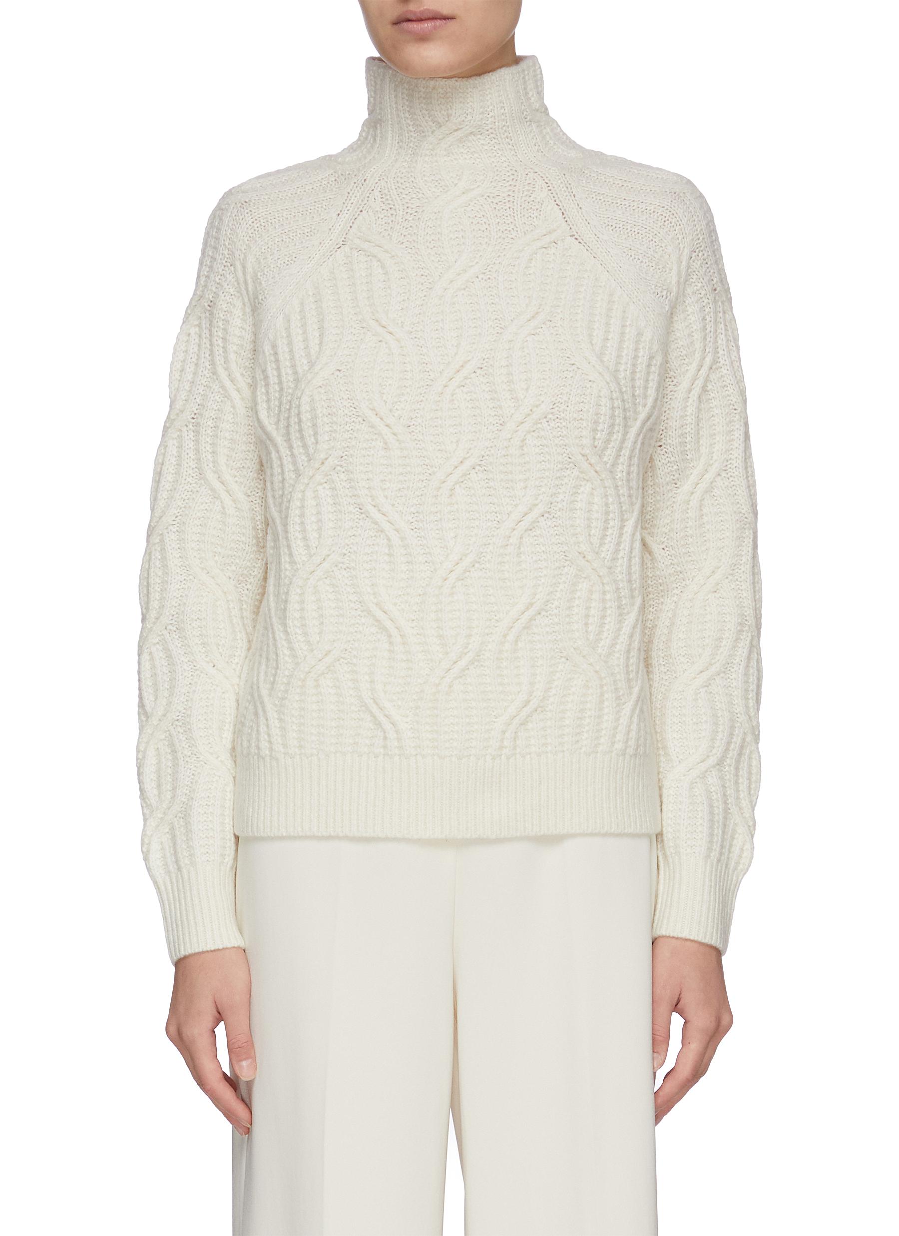 vince cable knit sweater