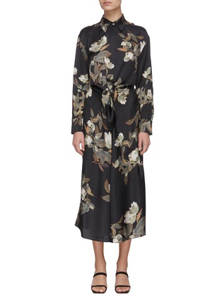 Main View - Click To Enlarge - VINCE - Floral Print Shirt Dress
