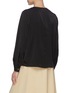 Back View - Click To Enlarge - VINCE - Tassel Button Cuff Crewneck Blouse