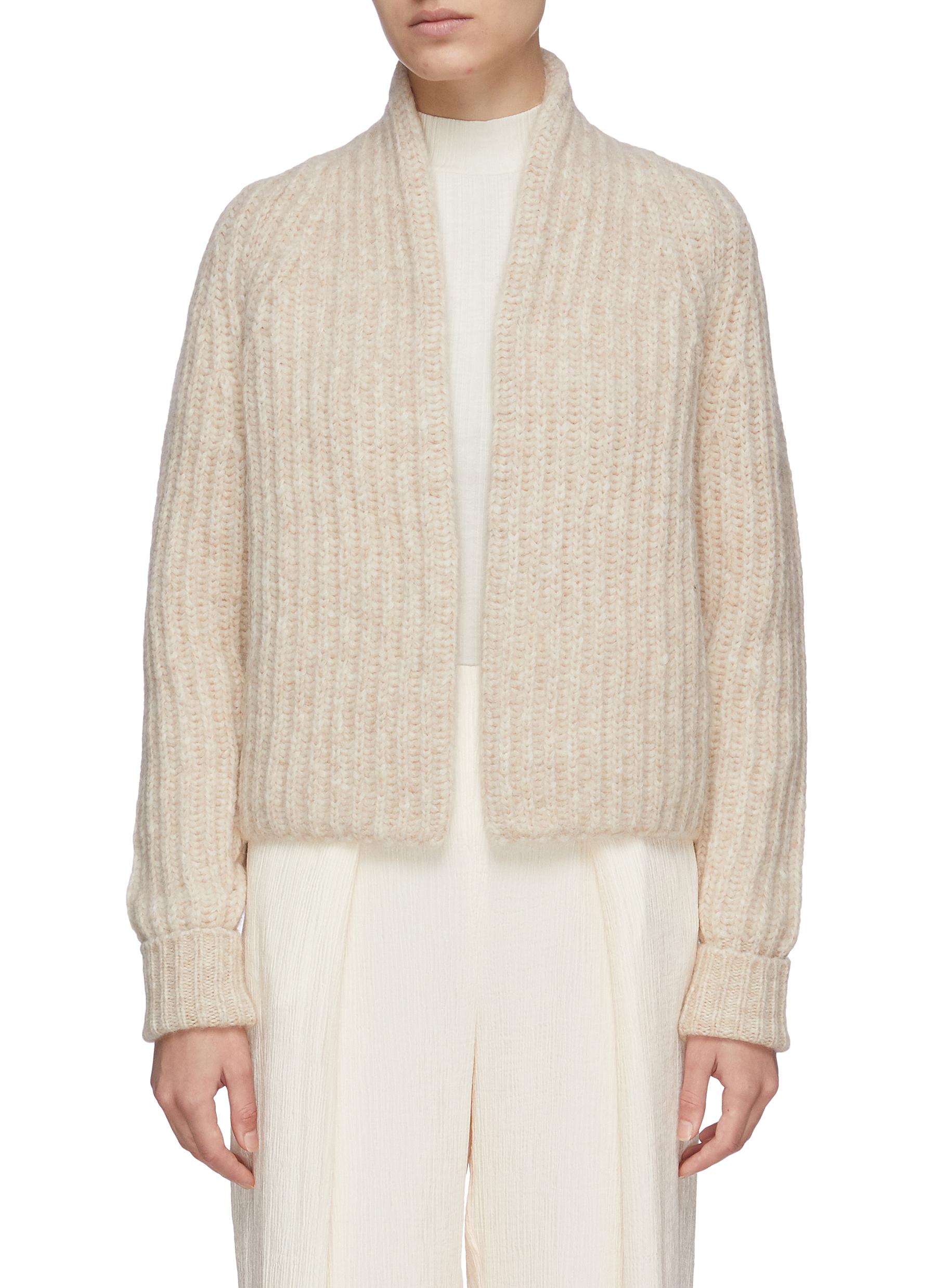 rib knit cardigan