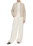 Figure View - Click To Enlarge - VINCE - High Neck Crop Alpaca Blend Rib Knit Cardigan