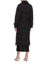 Back View - Click To Enlarge - VINCE - Belted Plaid Wool Blend Coat
