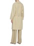 Back View - Click To Enlarge - VINCE - Belted Notch Lapel Patch Pocket Wool Blend Coat