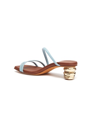  - GRAY MATTERS - 'Gemma' sculptural heel strappy sandals