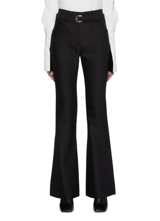 Main View - Click To Enlarge - PROENZA SCHOULER - Belted flare leg suiting pants