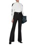 Figure View - Click To Enlarge - PROENZA SCHOULER - Belted flare leg suiting pants