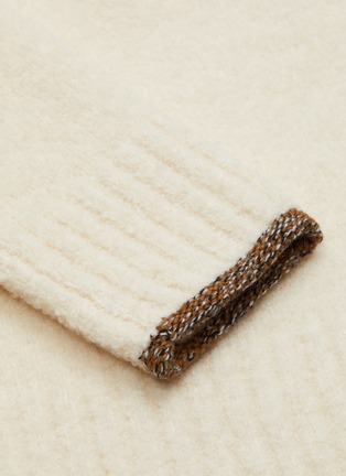  - PROENZA SCHOULER - Foldover Textured Alpaca Merino Wool Blend Sweater