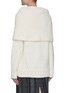 Back View - Click To Enlarge - PROENZA SCHOULER - Foldover Textured Alpaca Merino Wool Blend Sweater