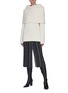 Figure View - Click To Enlarge - PROENZA SCHOULER - Foldover Textured Alpaca Merino Wool Blend Sweater