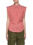 Main View - Click To Enlarge - ISABEL MARANT - 'Enza' striped padded shoulder shirt