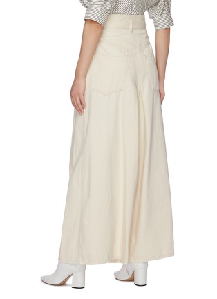 Back View - Click To Enlarge - ISABEL MARANT - Naidenae' belted wide leg pants
